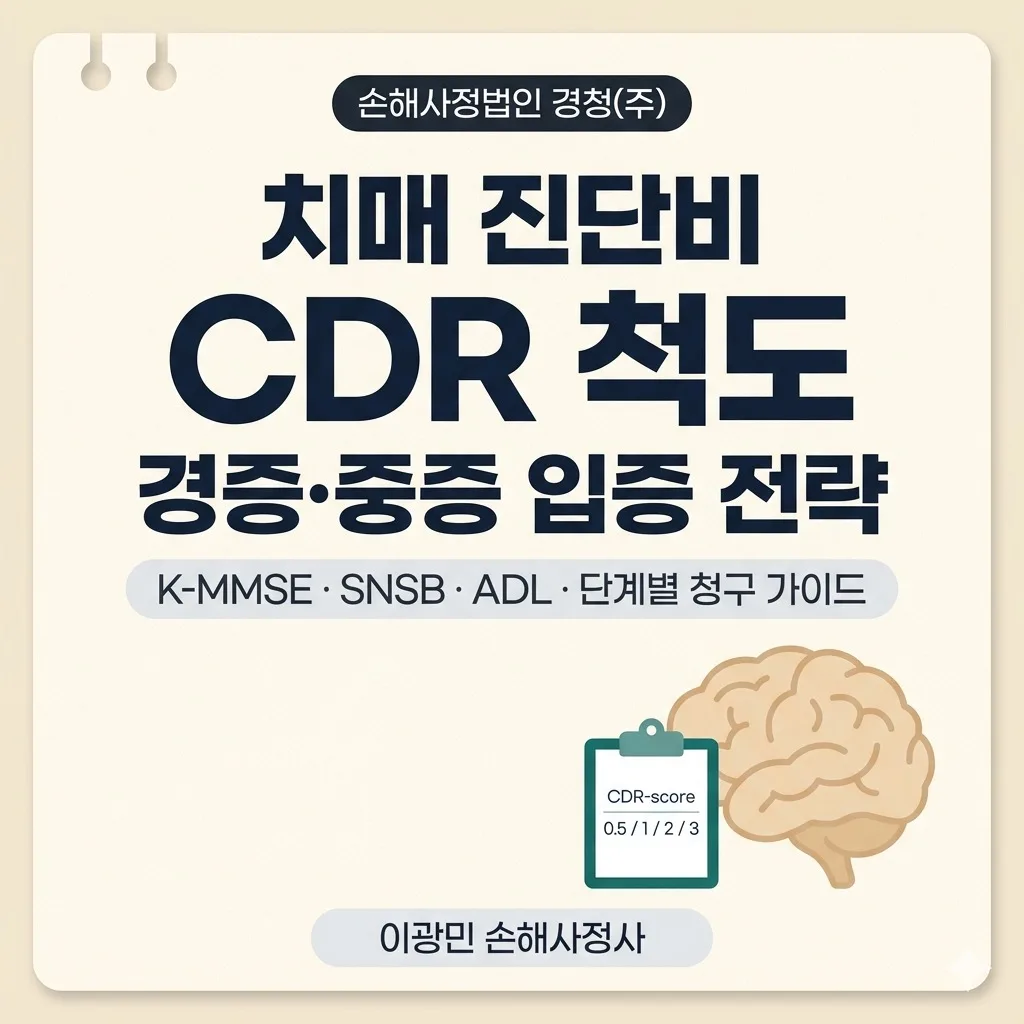 치매 진단비·CDR 척도 분쟁: 경증~중증 분류와 ADL 입증 전략